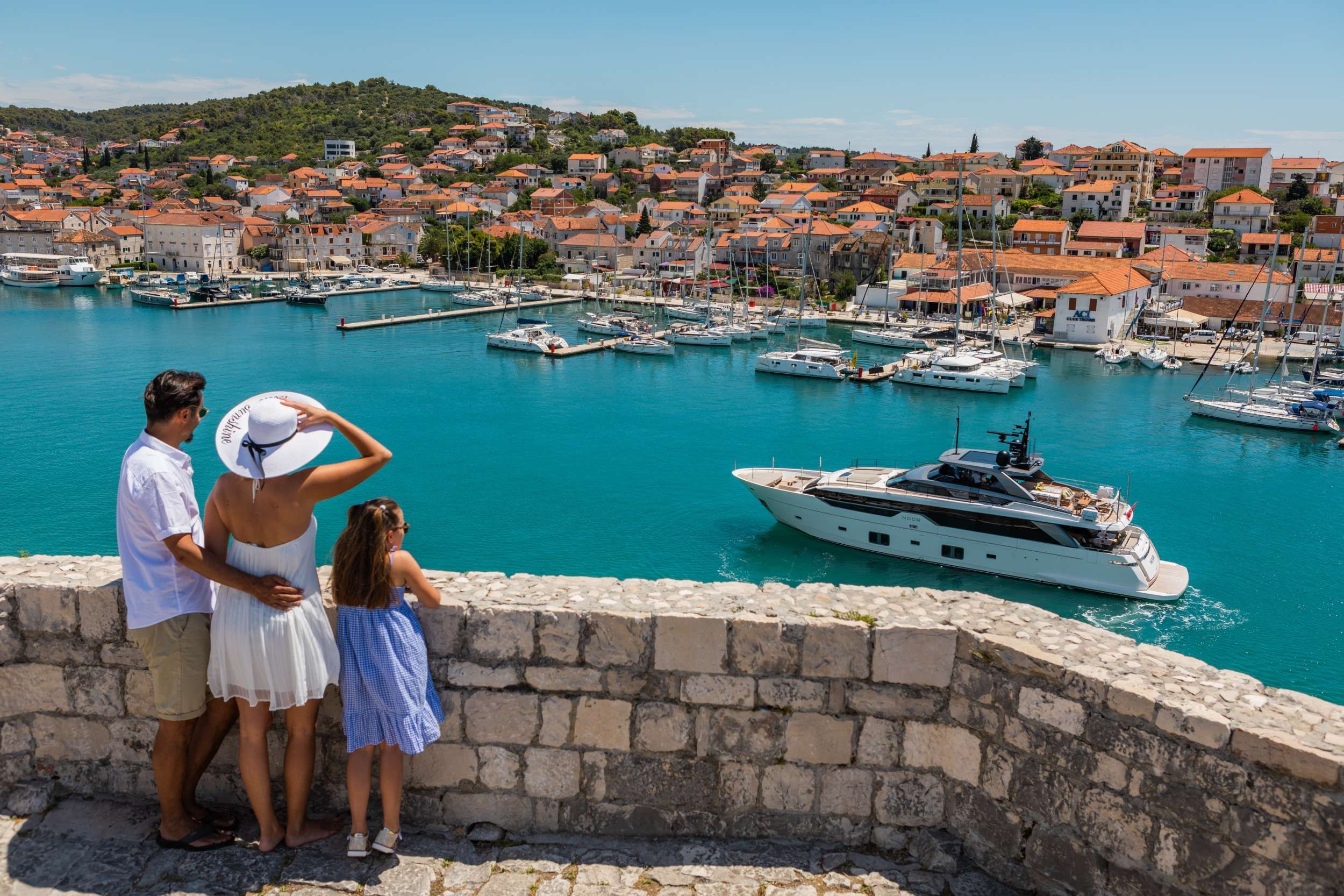 Motor yacht in Trogir, Central Dalmatia