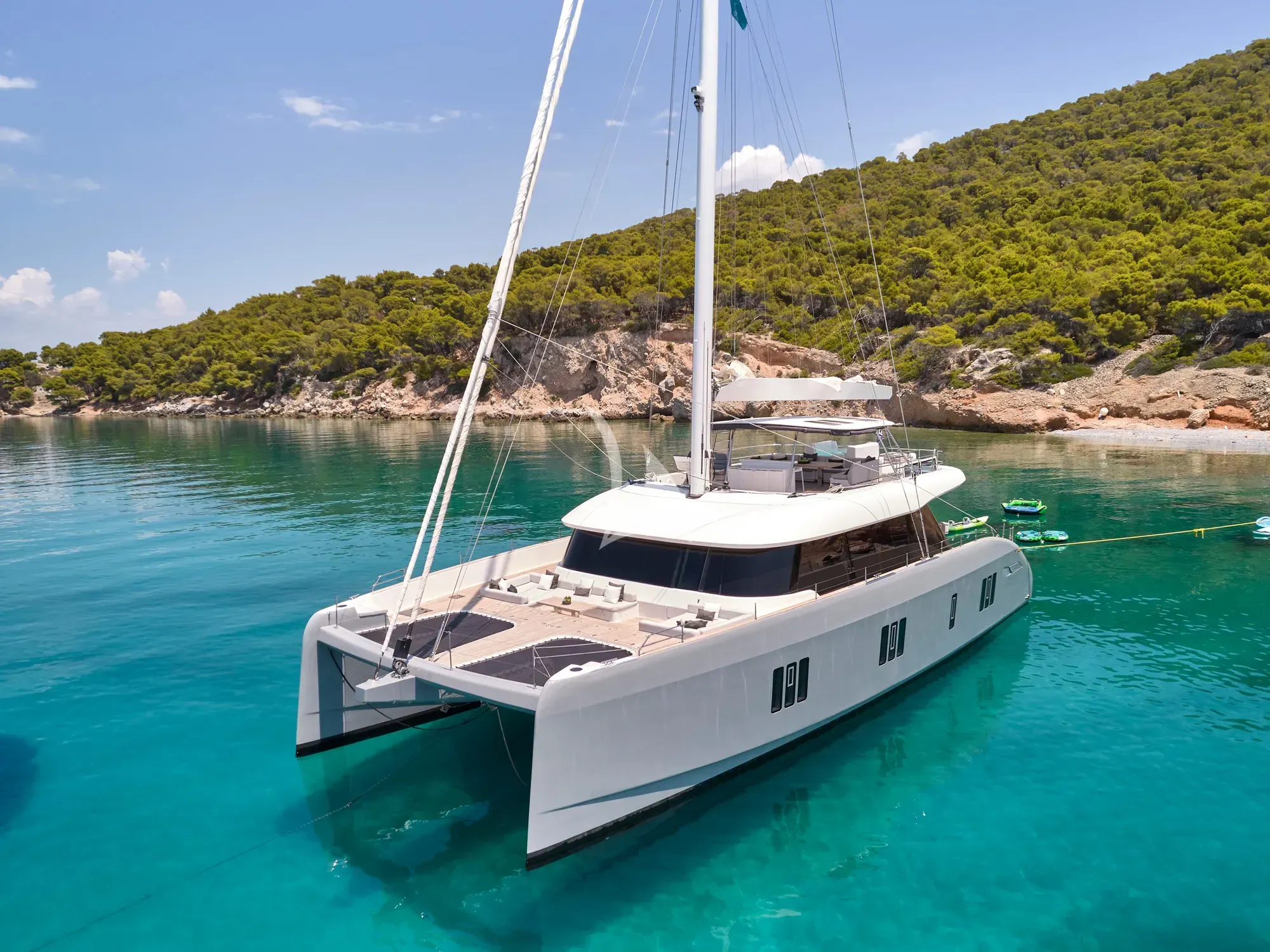ABOVE & BEYOND — Sunreef crewed catamaran Greece