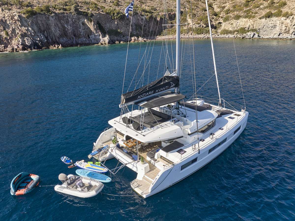 Entry level crewed catamaran Greece — 51–55ft